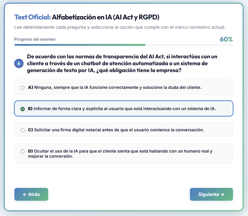 Examen oficial